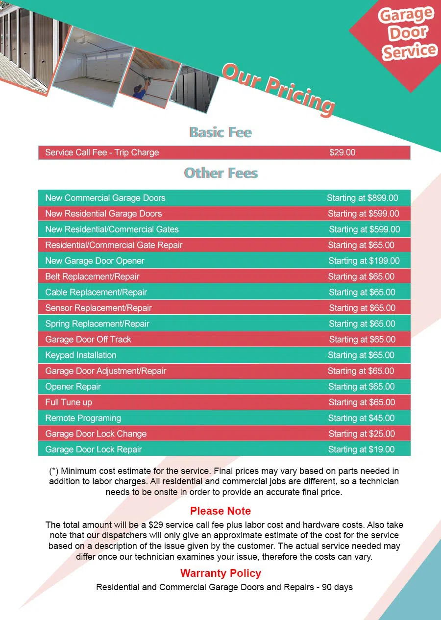 Central Garage Door Service Oakland, CA 510-342-3732